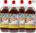TAHITI TRADER (4-PK) Original High Potency Noni Juice - Pure Noni Fruit Juice with Blueberry &amp Raspberry - Organic Antioxidant Superfood Supporting Energy &amp Body Health - (32oz 4 Pack)