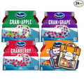 Ocean Spray Classic Varied Fruit Juice Drink 10 fl oz Plastic Bottles 24 Pack + 2 Reusable Snack Bags by KOOL8SHOP Infinite Deals