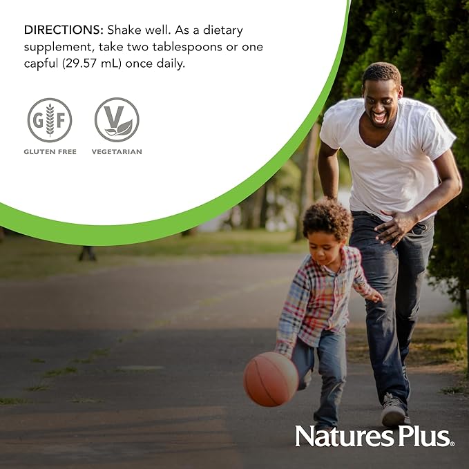 NaturesPlus Source of Life Liquid Tropical Fruit - 30 fl oz Pack of 3 - Multivitamin &amp Mineral Supplement - Gluten Free Vegetarian - 90 Total Servings