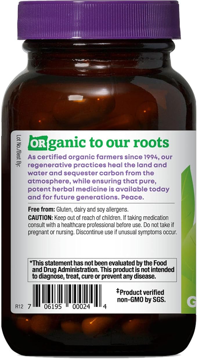 Oregon's Wild Harvest Echinacea Goldenseal Organic Capsules | Vegan Non-GMO Gluten Free Immune Support* 90 Count