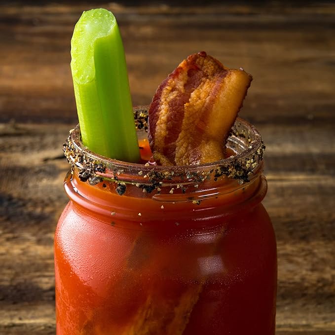 SPOOKY - Horseradish Bloody Mary Mix - Made With All Premium Natural Ingredients - No Artificial Color or Flavor - No Preservative No MSG Low Carb Low Calorie &amp Gluten Free - 32 Oz (Pack of 2)