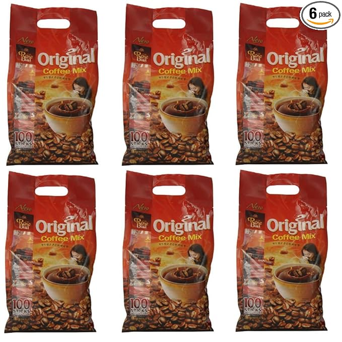 Rosebud Original Coffee Mix (12g x 100 sticks) - Pack of 6
