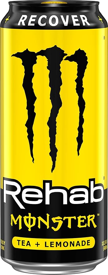Monster Rehab Tea + Lemonade + Energy Energy Drink 15.5 Ounce | Energy Iced Tea Pack of 15