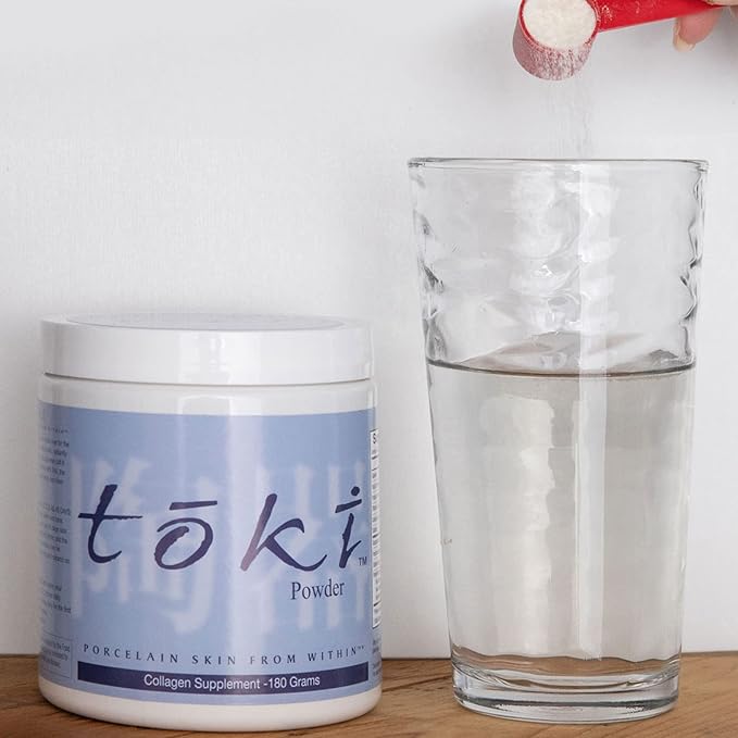 Lane Innovative - Toki Powder Collagen Supplement for Skin Collagen Peptides for Anti-Aging Anti-Wrinkle Formula Helps Reduce Age Spots Peptides for Youthful Skin (30 Servings)
