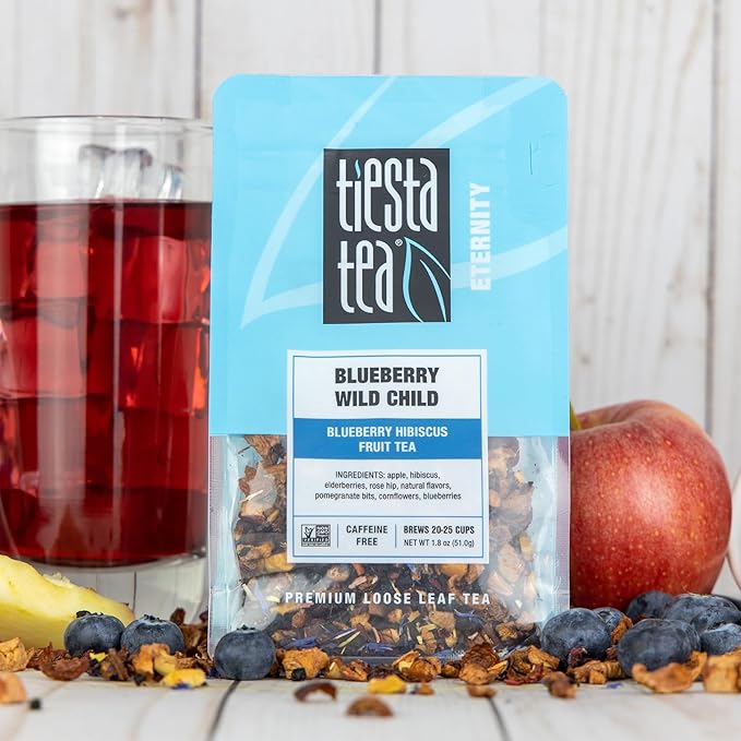 Tiesta Tea - Top Loose Leaf Tea Gift Box Medium Caffeinated Assorted Blends 3 Pouched Bags for Hot &amp Iced Brews Variety Pack Green Herbal Fruity &amp Lavender