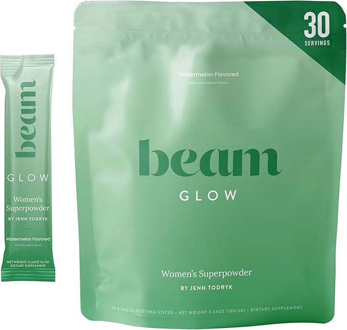 Beam Glow Hormone Balance Supplement for Women – Cortisol Supplement for Women PMS Relief Supplement Perimenopause &amp PCOS Support Womens Vitamins Thyroid Support with Ashwagandha &amp Seleniu
