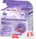 3000mg Ashwagandha Gummies for Women &amp Men 180 Count | Extra Strength Ashwagandha Supplement for Stress Relaxation &amp Immune Support | Magnesium Rhodiola L-Theanine D3 | Sugar Free Mixed B