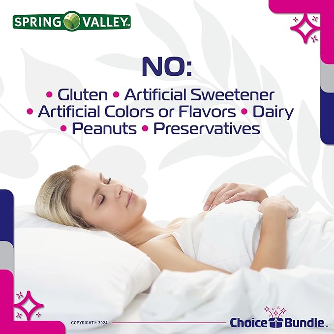 Spring Valley Extra Strength Melatonin Tablets with Lemon Balm Dietary Supplement for Support 10 mg 120 Ct 3 pk (360 Total) + Vitamin Vitality &amp Pill Container (5 Items)!