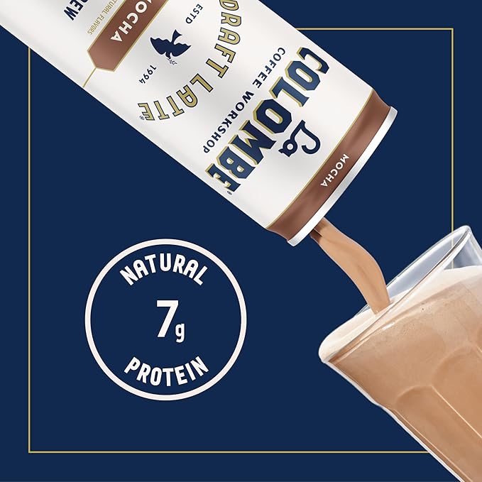 La Colombe Coffee Mocha Draft Latte 11 fl oz Cans (Pack of 12) Coffeehouse Quality Cold Brew Specialty Grade Coffee Beans Ready-to-Drink On-the-Go