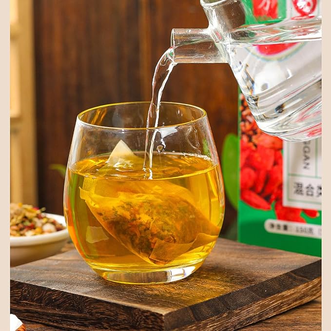 Liver Detox Tea 30 Pcs Liver Cleanse Detox &amp Repair Teabag Dandelion Root Chrysanthemum Wolfberry Tea Te De Boldo Organico Para El HíGado Graso (30pcs)