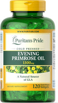 Puritan's Pride Evening Primrose Oil 1300 mg Softgels 120 Count