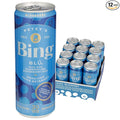 BING BLUEBERRY Energizing Juice Beverage – (12oz/12pk) – Made with REAL Juice! Only 2g added Sugar Low Calorie L-Theanine 5 B-Vitamins &amp Ginseng 125 mg Caffeine Vegan Gluten + Dairy Free. DE