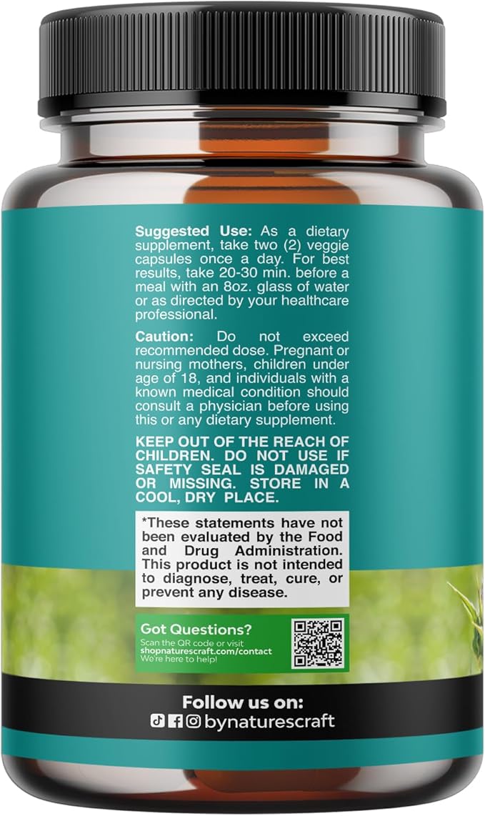 Natures Craft Liver Cleanse Detox &amp Repair - Herbal Liver Support Milk Thistle Supplement - Silymarin Milk Thistle Supplements with Dandelion Root Choline Beetroot &amp Artichoke Extract - 90 C