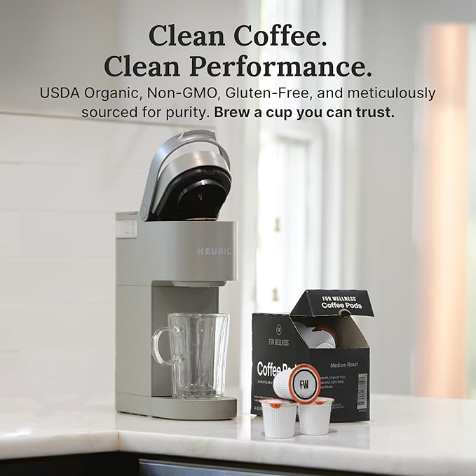For Wellness Arabica Coffee Pods (24 Pods Medium Roast) – Pair With The Good Stuff to Supercharge Your Coffee