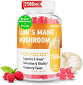 Lions Mane Gummies Organic Lion's Mane Lions Mane Gummies for Adults with Ashwagandha &amp Alpha GPC Cortisol Supplements for Women &amp Men 60 Counts