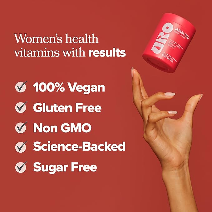 O Positiv URO Urinary Tract Health Supplement for Women 60 Count (Pack of 2) - Urinary Support Vitamins with Pacran Complete Cranberry Extract D-Mannose &amp Vitamin C - Vegan &amp Gluten-Free