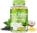 TIMORA 40:1 Oil of Oregano Softgels with Black Seed &amp Coconut Oil 300 Count | 3-in-1 Formula for Digestive &amp Immune Support | Small Easy-to-Swallow Capsules | Plant-Based Non-GMO