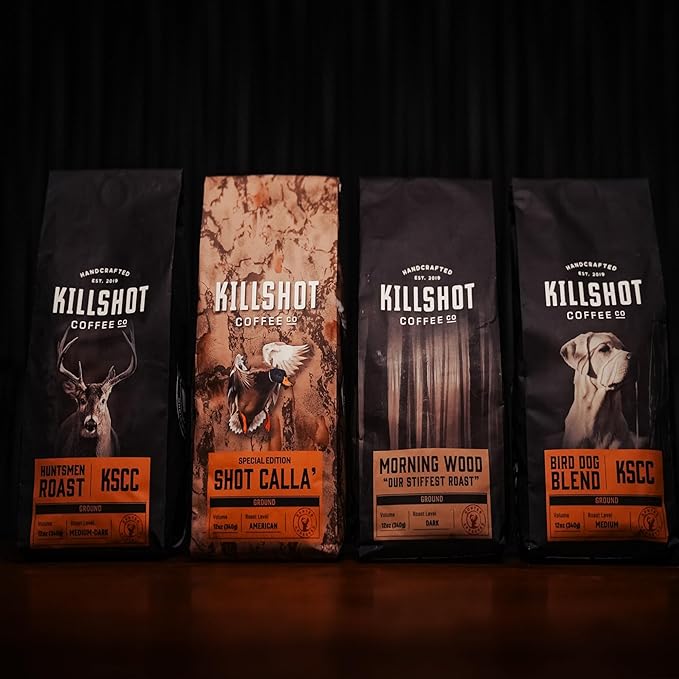 Killshot Coffee Whole Bean - 12 Ounce Bag Medium Roast (12 oz Bird Dog Blend)