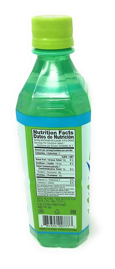OKF Aloe Vera Drink in 16.9 Ounce Bottles (Sugar Free 12 Pack)