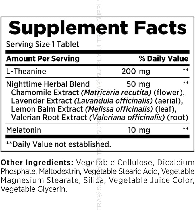 NB Sleep-3 Tablets (120 Tablets Value Pack) 10mg Melatonin Time-Release with L-Theanine &amp Herbal Blend
