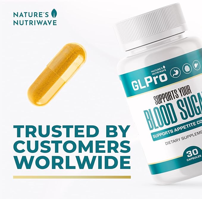 GLPro Capsules – Natural Supplement with Hawthorne Garlic Green Tea &amp Hibiscus – Non-GMO Gluten-Free Dairy-Free Vegetarian Made in USA – 30 Capsules 2 Month Supply