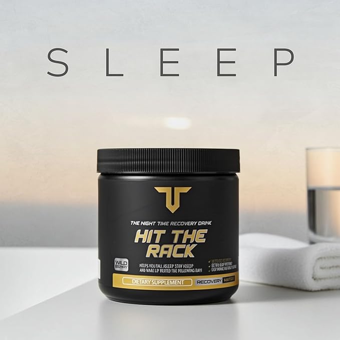 Troponin Nutrition Hit The Rack Night Time Recovery | Recovery and Sleep Supplement | Ashwagandha GABA Melatonin L-Theanine