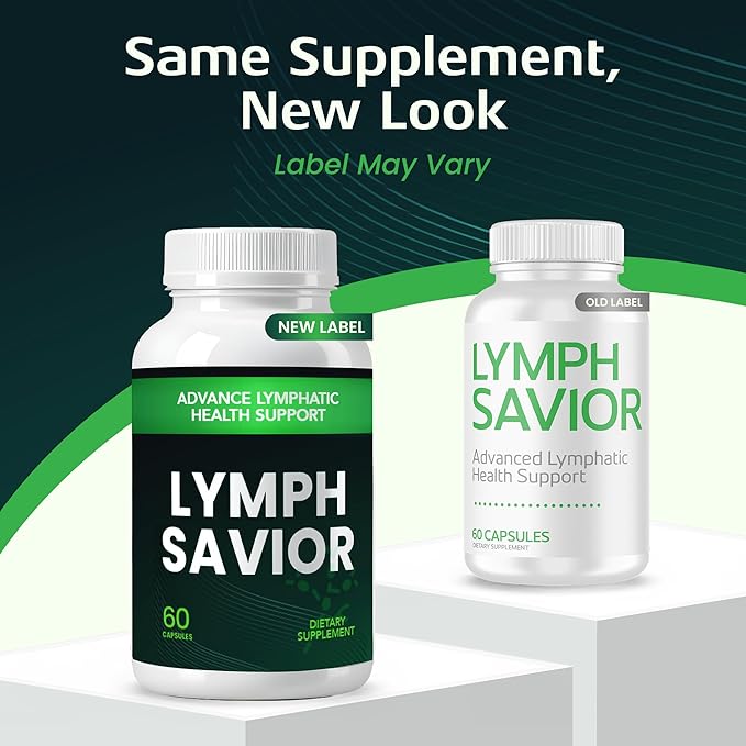 Advanced Lymphatic Health Support Supplement for Adults - Non-GMO Dietary Supplement Crafted with Botanicals &amp Nutrients for Lymphatic Wellness - 60 Capsules - 1 Pack