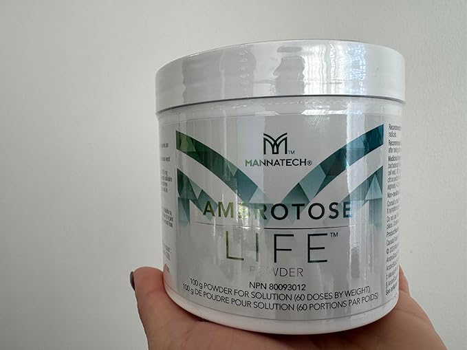 Immune Support Supplement Mannatech Ambrotose Life (Powder) 100g Supports Cell-to-Cell Communication and a Healthy Immune Defense with Manapol Powder Pure 100% Natural Aloe Vera Supplement