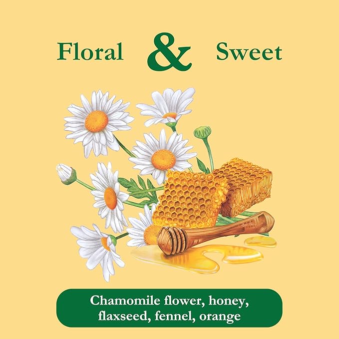 Tadin Chamomile Tea with Honey Herbal Tea Caffeine Free Tea Tea Bags Individually Wrapped 24 Tea Bags Per Box Pack of 6