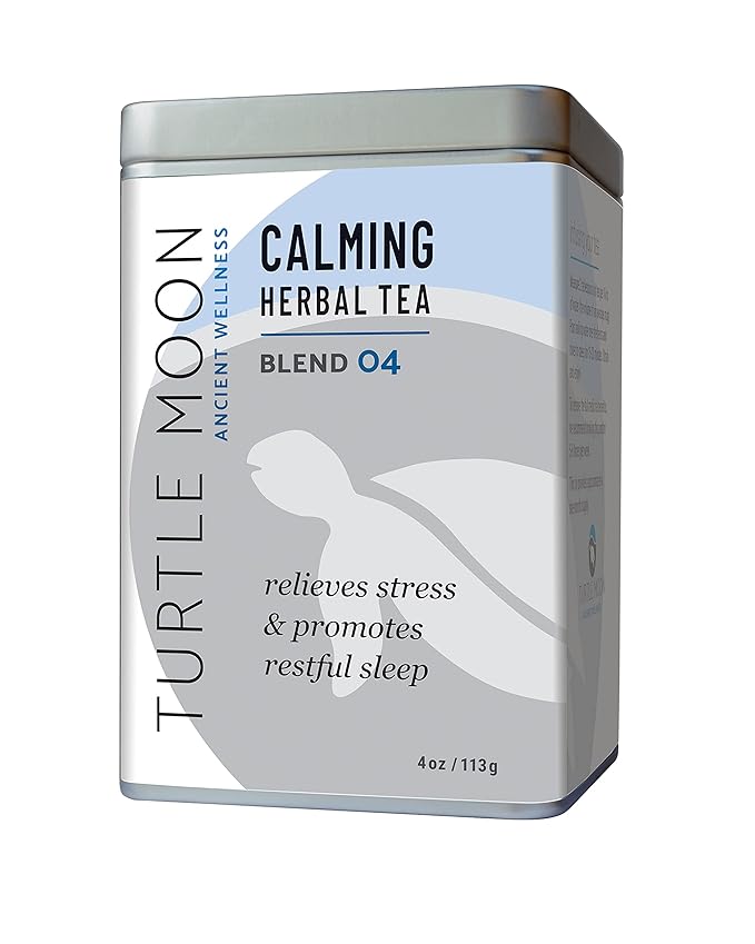 Calming Herbal Tea Blend: Loose-Leaf Organic &amp Wildcrafted Healing and Medicinal 4 oz. Tin.