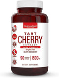Tart Cherry Extract Capsules with Celery Seed Extract and Bilberry for Joint Support Muscle Recovery and Uric Acid Flush Support Made in The USA - 90 Tart Cherry Capsules
