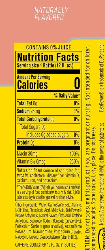 Cellucor C4 Energy Non-Carbonated Zero Sugar Energy Drink Pre Workout Drink + Beta Alanine - Fruit Punch - 12 FL OZ (355 ml) - Pack of 12