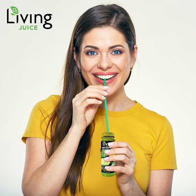 O2 Living Juice Cold Pressed Drink - Green Vitality Organic Juice Variety Pack - No Added Sugars or Water Naturally Sweetened from Fruits Rich in Nutrients &amp Vitamins - 12oz (6-Pack) + 4oz (5-Pa