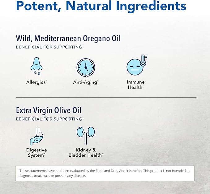 NORTH AMERICAN HERB &amp SPICE Oreganol P73 (2 Pack) - 60 Softgels - Immune System Support - Unprocessed Vegan Friendly Wild Oregano - Mediterranean Source - Non-GMO - 120 Total Servings