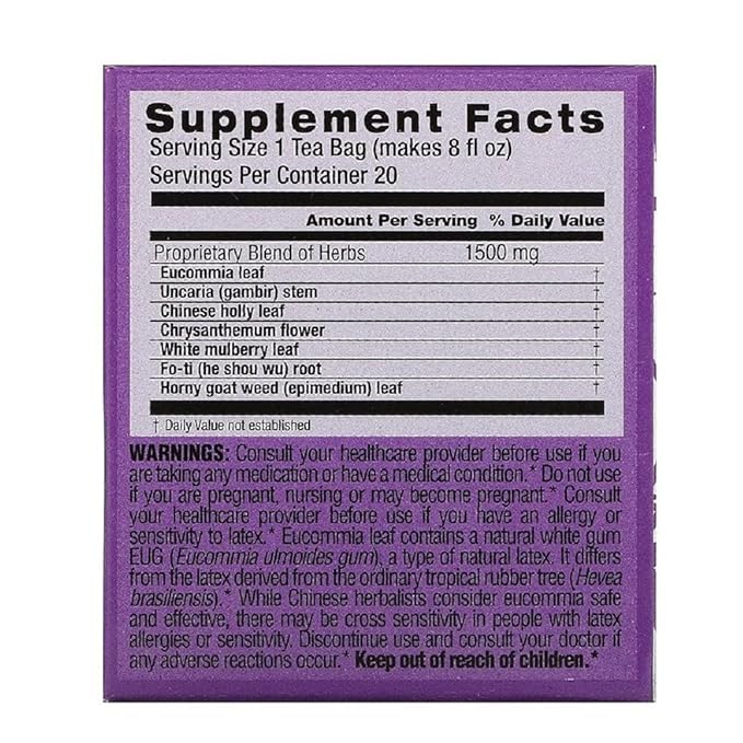 Triple Leaf Tea Blood Pressure Tea ( 6x20 BAG) ( Value Bulk Multi-pack)