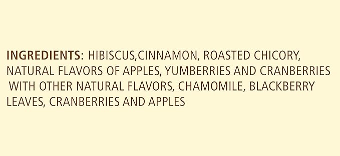 Celestial Seasonings Herbal Tea Cranberry Apple Zinger 20 Count (Pack of 6)