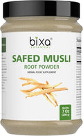 bixa BOTANICAL | Safed Musli Powder | Chlorophytum Borivilianum | Steam Treated Ayurvedic Root | Vegan | Non GMO | Clean Label | Strength and Vitality Support | 7 oz 200 g