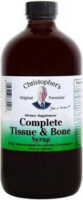 Christopher's Original Formulas Complete Tissue and Bone Syrup – Traditional Herbal Blend to Support Bones Tissue &amp Cartilage Liquid Botanical Formula 16 oz