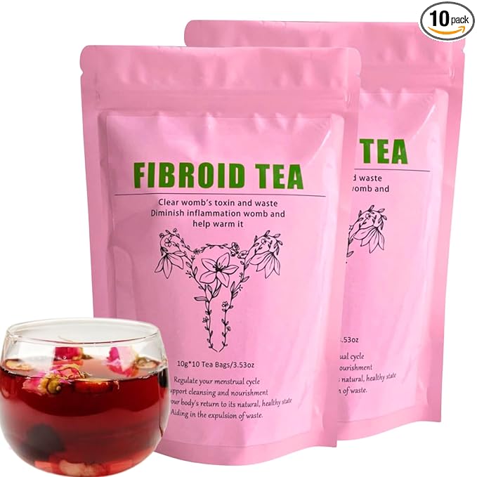 Siyolaherb Natural Fibroid Herbal Tea 2 Pack for Women Get Pregnant Fast and Uterus Cleanse Fertility Tea for Women Hormone Balance
