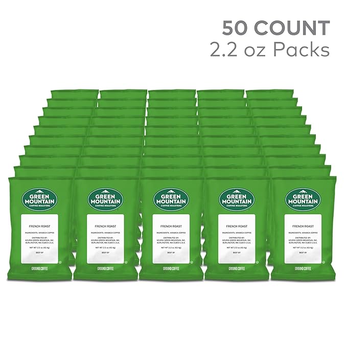 Green Mountain Coffee Roasters French Roast Keurig Fractional Packs 50 Count 2.2 oz.