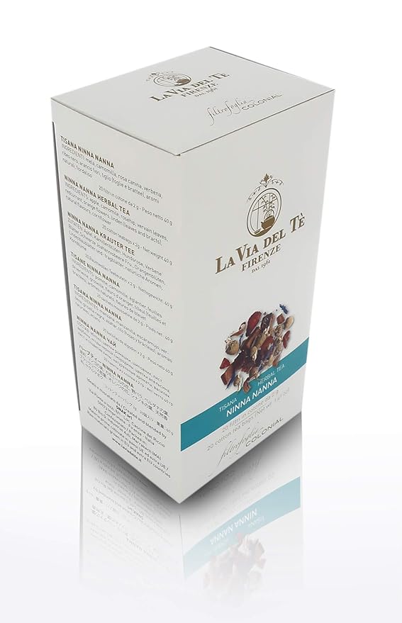 La Via del Te Ninna Nanna Herbal Tea Relaxing Infusion for Lullaby 20 Teabags Total Net Wt: 40g / 1.41oz