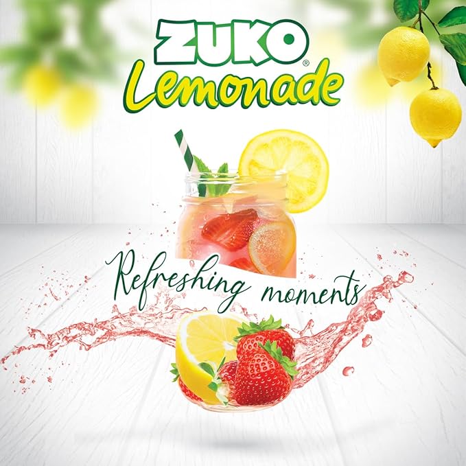 Zuko Classic Lemonade Powdered Drink Mix Family Pack No Added Sugar Needed 14.1 oz (Pack of 6)