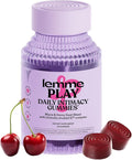 Lemme Play Daily Intimacy Gummies for Women and Men w/Clinically-Studied S7 Nitric Oxide Complex for Healthy Blood Flow Maca Root Goat Weed - Cherry Flavored (60 Count)
