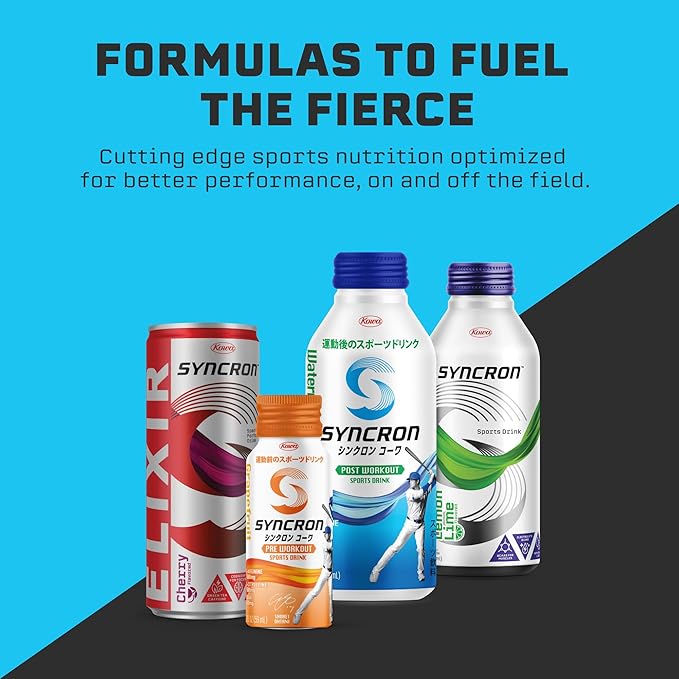 Syncron Elixir Energy Drink Original Flavor With 120mg Natural Caffeine From Green Tea Nootropics and Real Fruit Juice Beverage With No Sucralose or Artificial Sweeteners 12 Pack 12 Oz