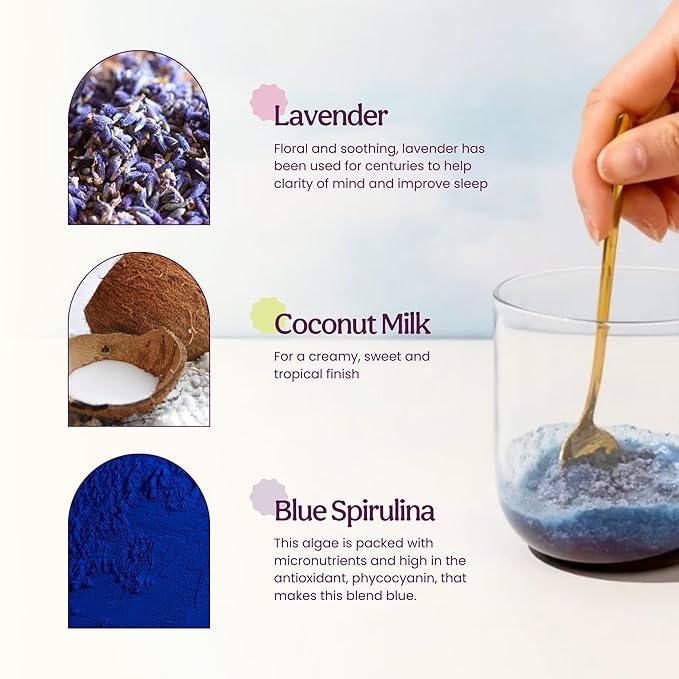 Dawn to Dusk Bundle - Organic Matcha Green Tea Powder and Lavender Latte - Matcha from Shizuoka Japan Calming Lavender Powder