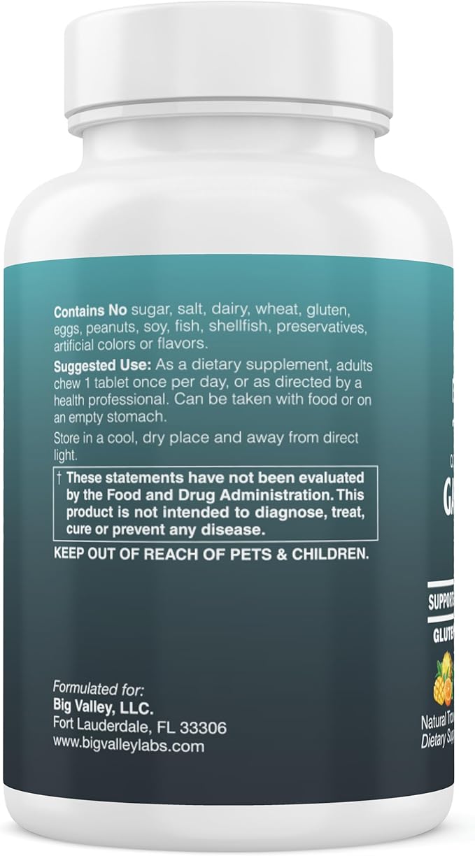 L-Theanine 200 mg Chewable Tablet – AlphaWave® - Lemonade Flavor – Vegan Non-GMO Gluten-Free Supplement for Calm Focus and Brain Function