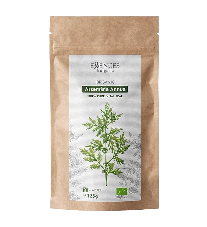 Essences Bulgaria Organic Sweet Wormwood (Artemisia Annua) | Powder 4.4 Oz (125 gr.) Herbal Supplement | 100% Natural | Premium Quality | No Additives or Preservatives | Non-GMO | Vegan