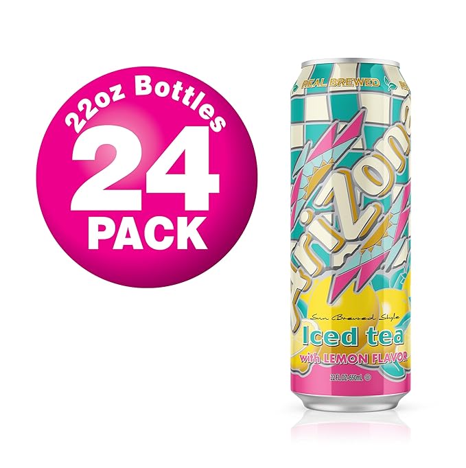 AriZona Lemon Tea - Big Can 22 Fl Oz (Pack of 24)
