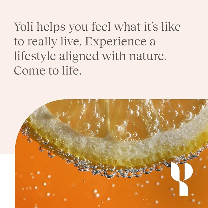 Yoli Passion Energy Drink Powder Mix - Natural Energy Drink Mix for Endurance and Stamina 30 Packets - Peach Mango Flavor