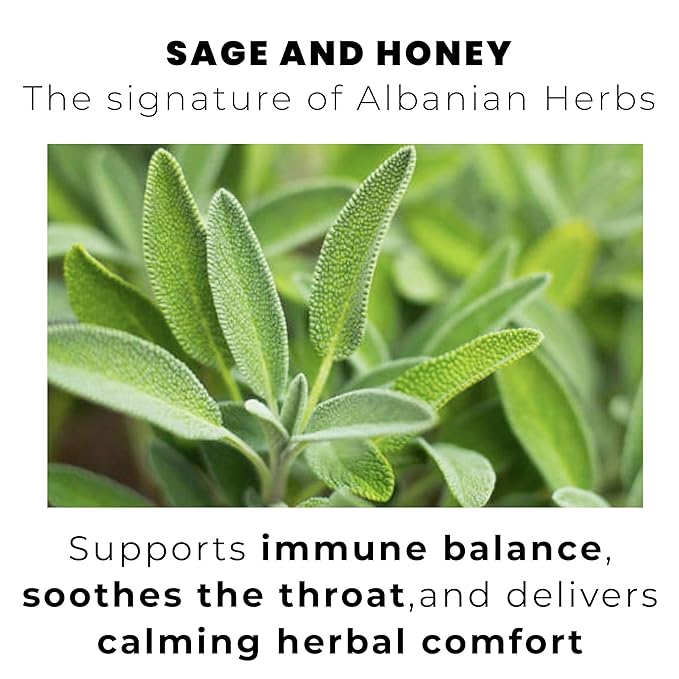 Yellow.fit Sage &amp Honey Herbal Tea Bags – 1500mg Loose Leaf Tea Bags Caffeine-Free Herbal Tea with Sage Leaves &amp Honey Flavor Plant-Based Tea Bags 100 Count